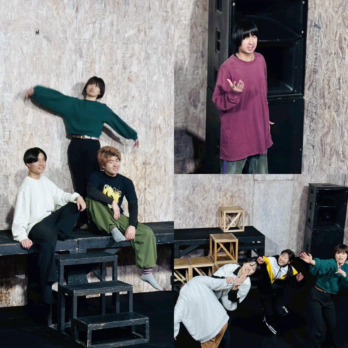 ＃21少女　ラボの立ち稽古でした！一気に19ページ行きましたで🔥✨📗次も15ページは進みたい💪若者たち、ついてきておくれ✨
リハ終わってから、なかなか鋭い演技の質問してくれたスギちゃん。なんかそういうの、うれしいな👶💚育ってくれ🌱