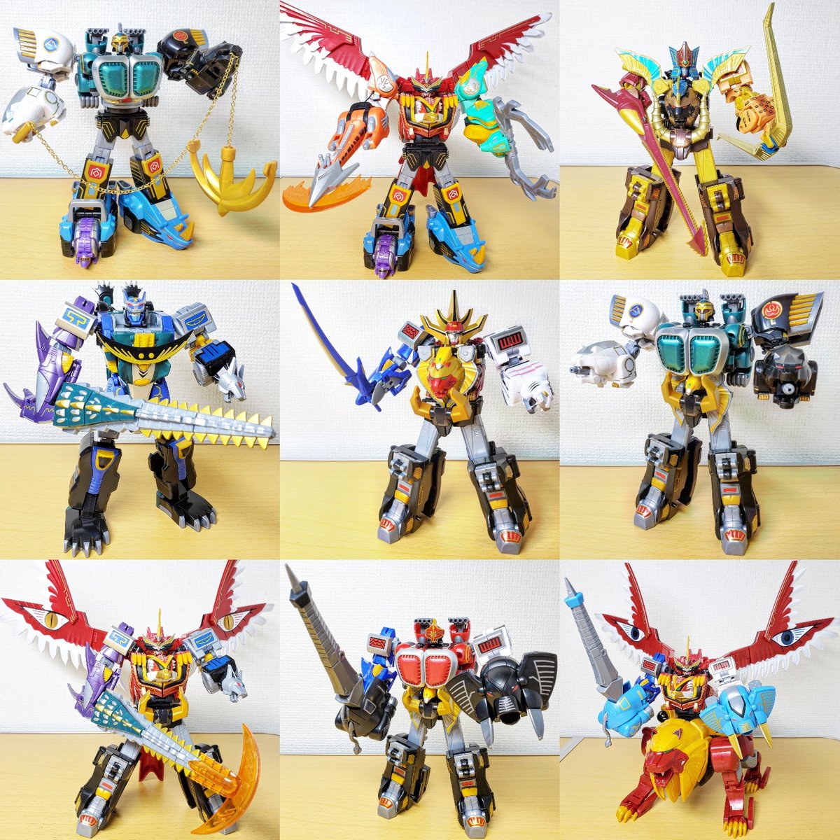 SMPガオレンジャー、最近ちょうど残りのリカラーロボも出してほしいな