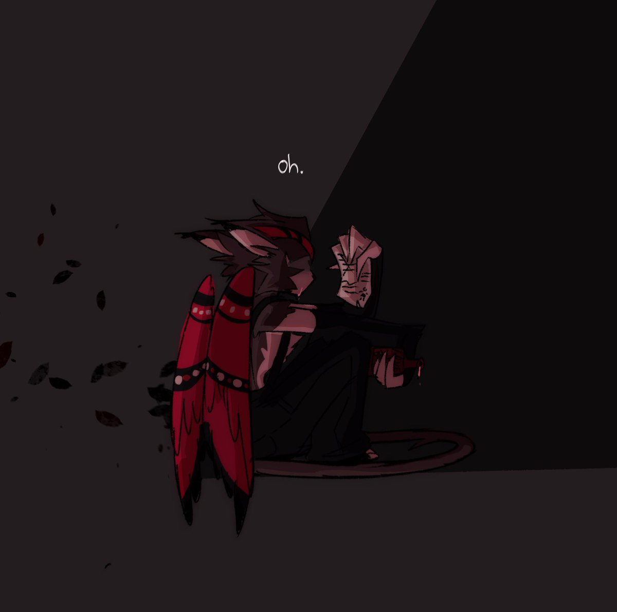 Gumpy_grouch's tweet photo. Happy Late Valentine days! 🩷

#chaggie #cherrisnake #appleradio #HazbinHotelHusk https://t.co/rGHMFaLKlK