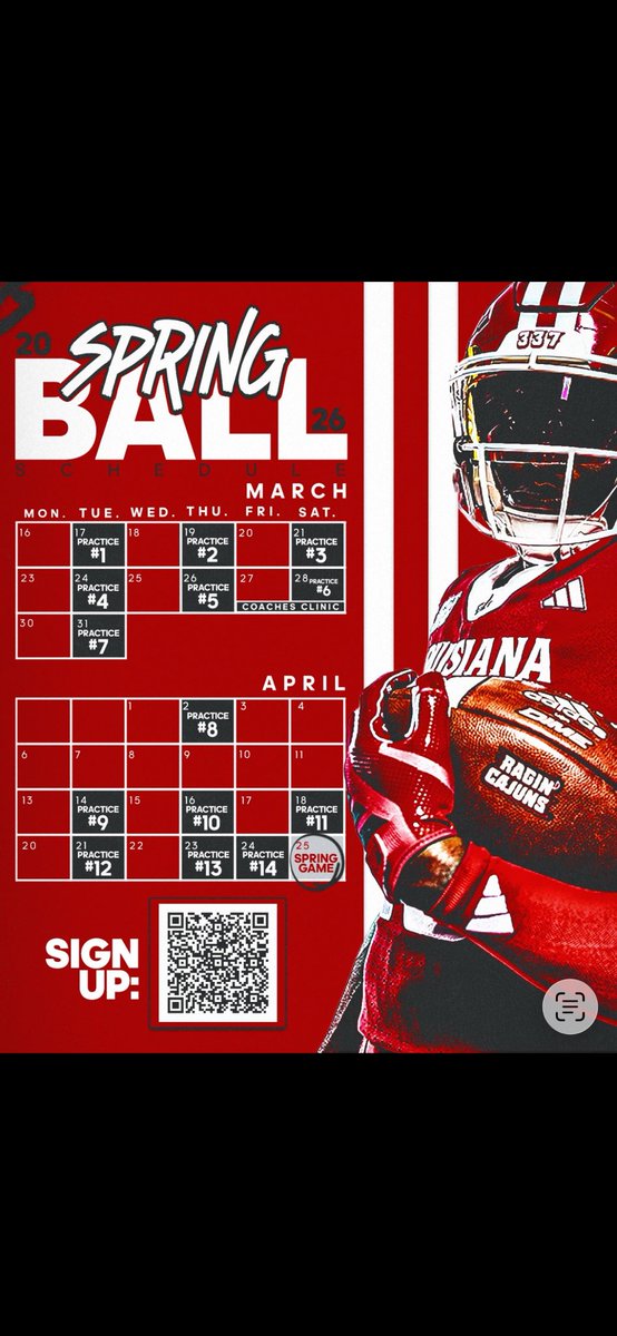 Louisiana! Ragin Cajuns🌶️🔥🏡Scheduling…
Blessed to receive this Invite! 📈<a href="/TBreaux4/">Taylor Breaux</a> <a href="/leg12tim/">Tim Leger</a> 
<a href="/RaginCajunsFB/">Louisiana Ragin’ Cajuns® Football</a> <a href="/LiveOakFB/">Live Oak Football</a>