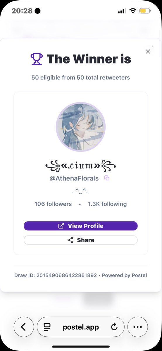 and congrats to <a href="/AthenaFlorals/">꧁«ℒ𝔦𝔲𝔪»꧂</a> on winning the second giveaway! x.com/luhvdrew/statu…