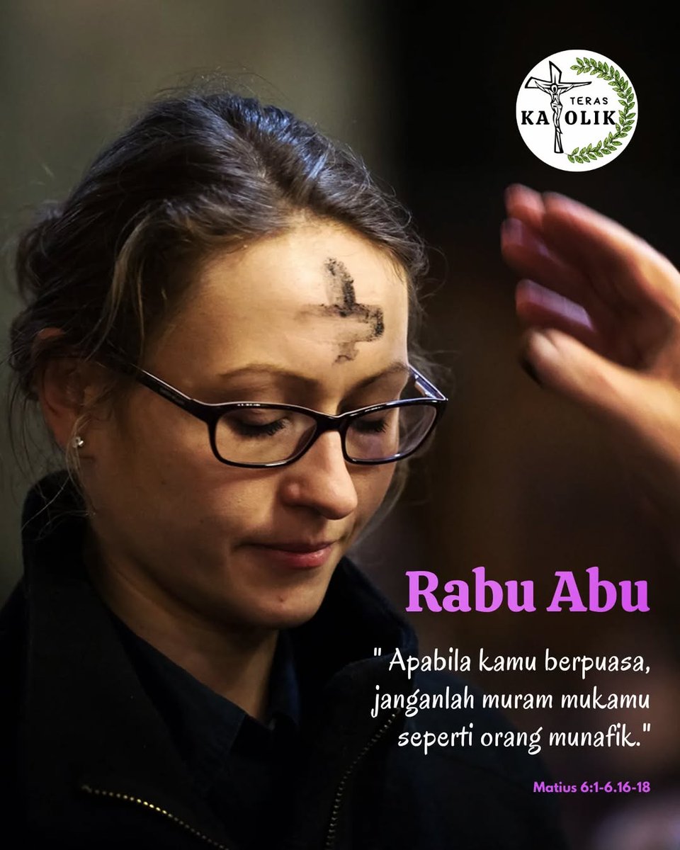 Selamat memasuki masa pertobatan 
Rabu Abu 18 Februari 2026
Semoga semakin mawas diri
Menyadari kita akan kembali menjadi debu
🙏🙏