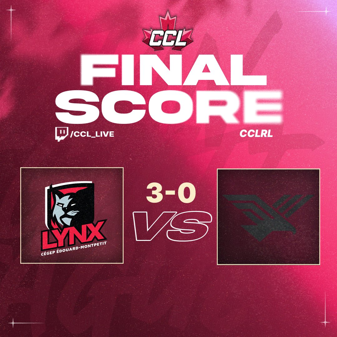 Esports_CCL's tweet photo. A DOMINATE PERFORMANCE FROM LYNX 🔥

@LynxEsports_CEM move to 1-2 on the season 

More #RocketLeague up next 👀 https://t.co/rrAzHilm84