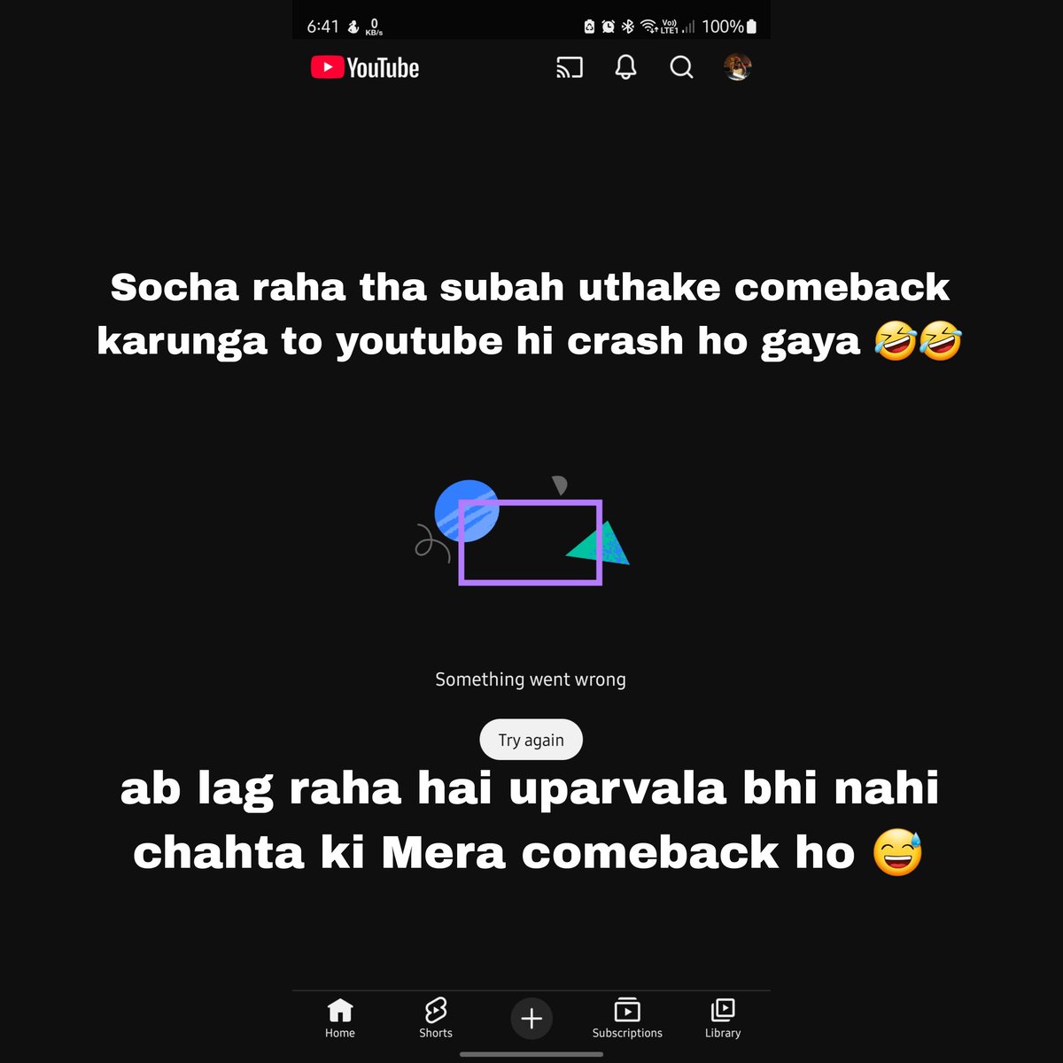 krish_0501's tweet photo. {Just for fun}
Ab Kal hoga comeback 😅😅 https://t.co/SznAiEEWtz