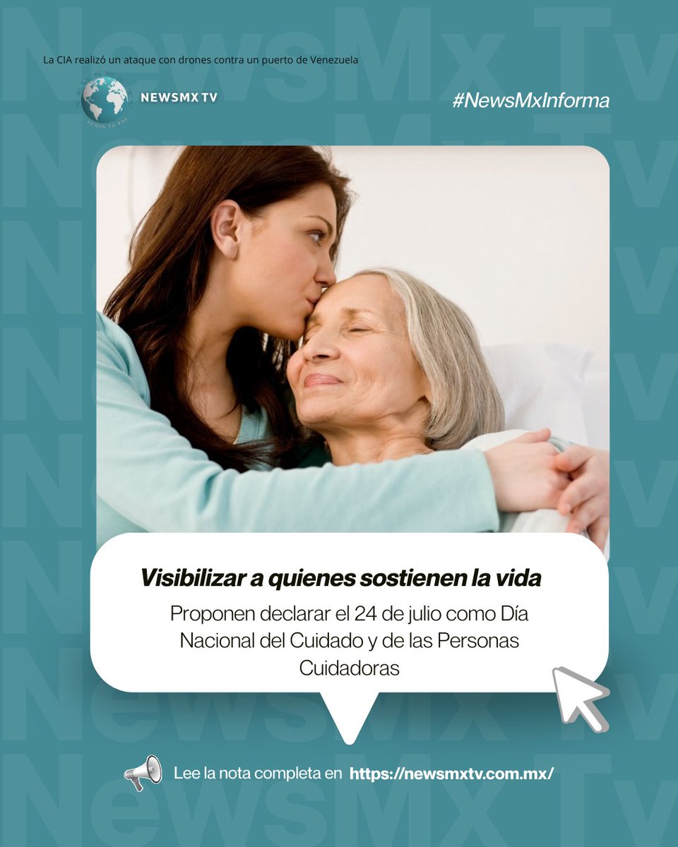 #NewsMxTv || Visibilizar a quienes sostienen la vida

La senadora del Grupo Parlamentario del PRI, presentó ante el pleno del Senado una iniciativa para declarar el 24 de julio de cada año como el Día Nacional del Cuidado y de las Personas Cuidadoras, con el objetivo de