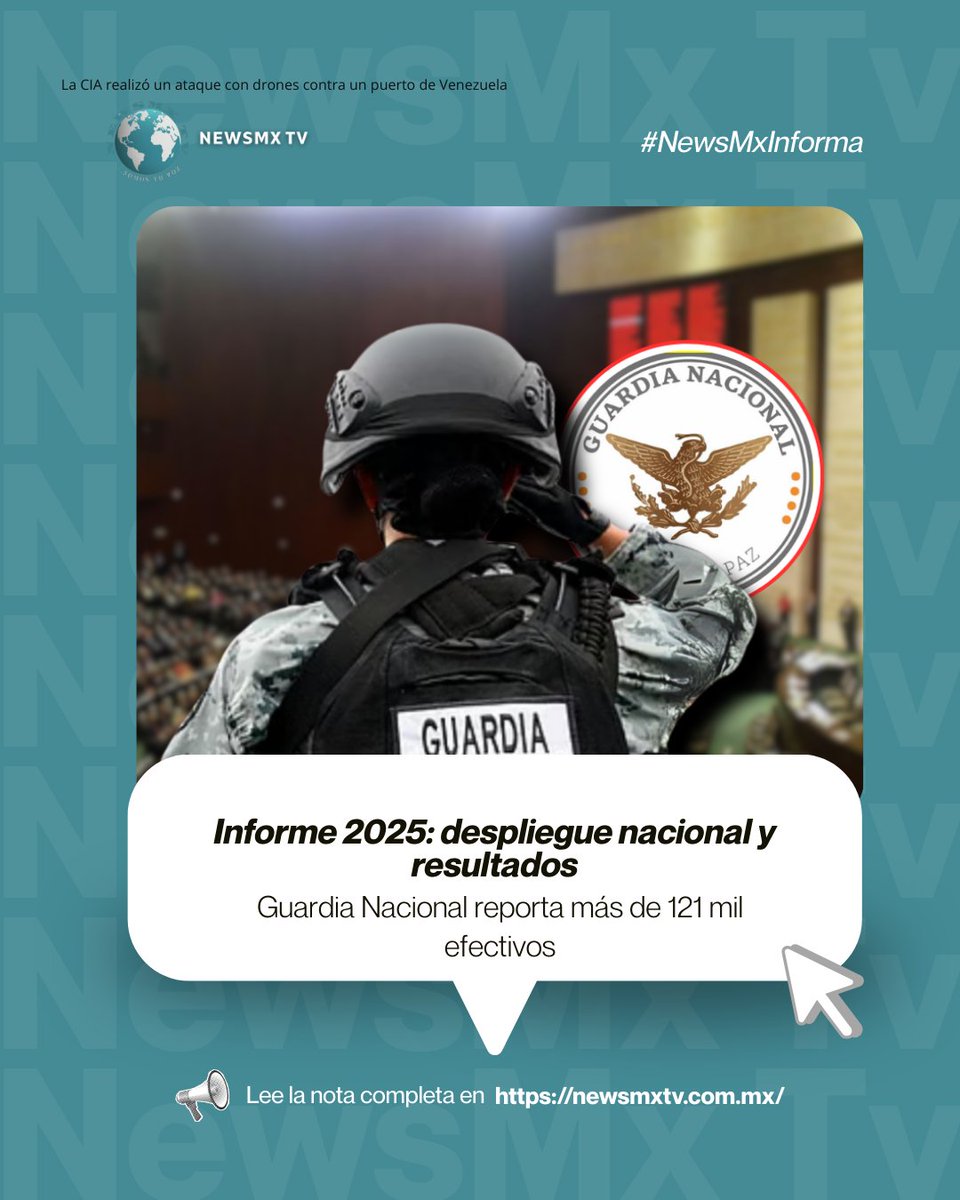 #NewsMxTv || Informe 2025: despliegue nacional y resultados

El Senado de la República recibió el Informe Anual de Actividades 2025, documento que detalla los avances en su consolidación, resultados operativos y el ejercicio de sus atribuciones en materia de seguridad pública