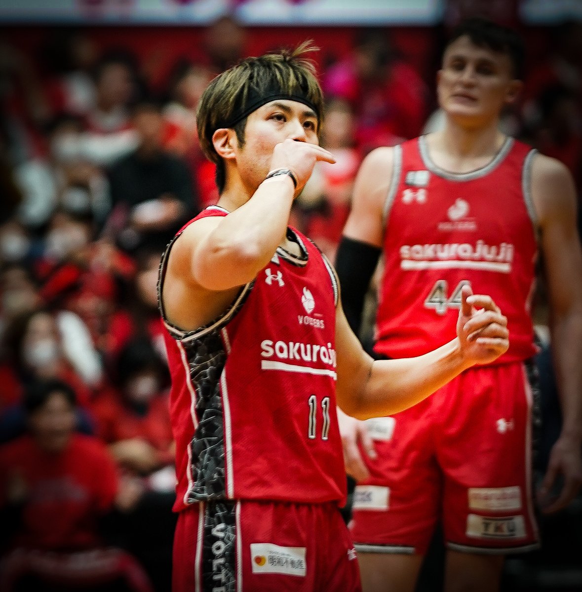 熊本ヴォルターズ ＃石川海斗 選手 Kaito Ishikawa PG ＃11 吠える