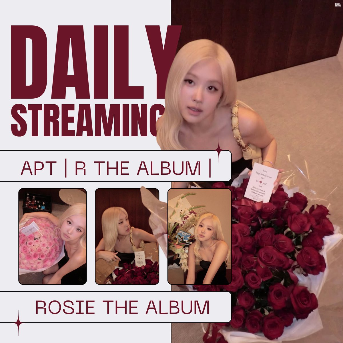 Let’s stream until it becomes second nature. It is something we do with pride, dedication, and love for ROSÉ.

And along the way, as we work toward the same dream for ROSÉ , we won’t just build numbers… we’ll build friendships. A stronger, more connected fandom. That’s the