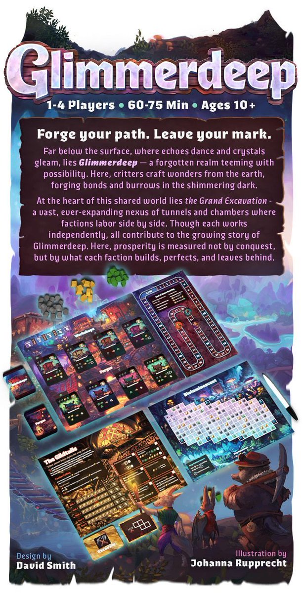 Glimmerdeep
Leverage unique faction capabilities to excavate land, gather resources, and build buildings to benefit your society under the earth. buff.ly/AZzS8zh