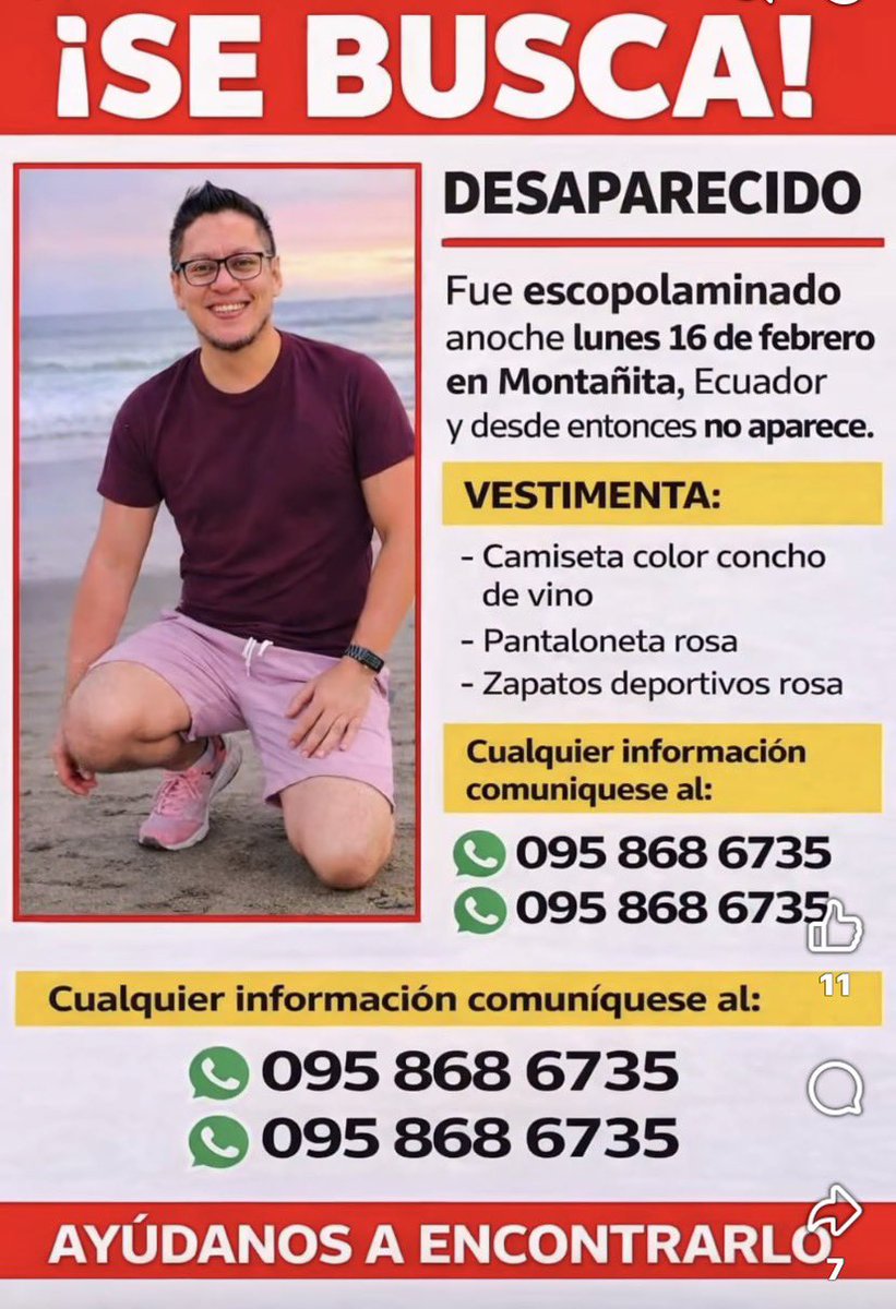 Por favor RT <a href="/williamludena/">William Ludeña Arias</a> <a href="/LaGuiaEc_/">La Guía Ec</a> <a href="/MLuzarragaEc/">Monica Luzarraga</a> <a href="/AMPUEROF/">AMPUEROF</a> <a href="/AsfadecEc/">Asfadec - Desaparecidxs Ecuador</a> <a href="/PoliciaEcZona8/">Policía Ecuador Guayaquil - Zona8</a> <a href="/gobersantaelena/">Gobernación Santa Elena</a> <a href="/sugatito90/">Sugatito Orinagua</a> <a href="/ESTV_Peninsula/">ESTV CANAL PENINSULAR</a> <a href="/mejoresdiasEC/">Monika Silva K.</a> <a href="/Blankimonki/">Blanca Moncada Pesantes</a> <a href="/MonicaBritoRC/">Mónica Brito Mendoza</a>