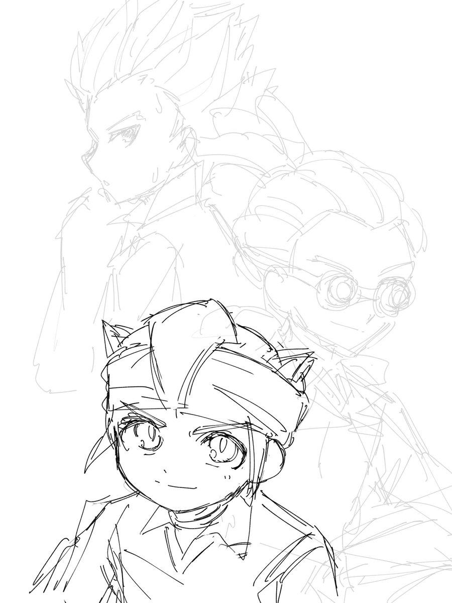 描こうと思ってとまってるラフ