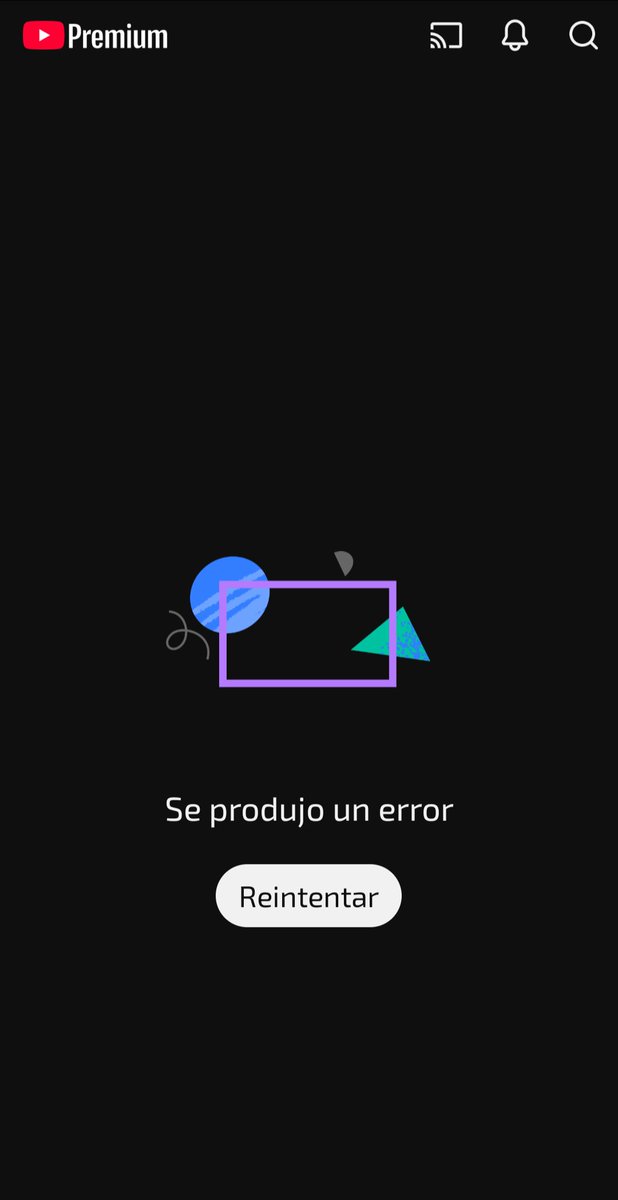 Viik7_ok's tweet photo. Que le pasó a YouTube? #youtubepremium #youtubecaido #erroryputube https://t.co/a7b8M3ZtbV