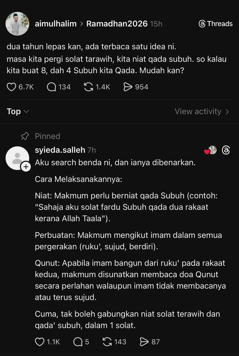 Korang selalu tertinggal subuh pastu tak sempat qada kan? Save ni siap siap 🤍
