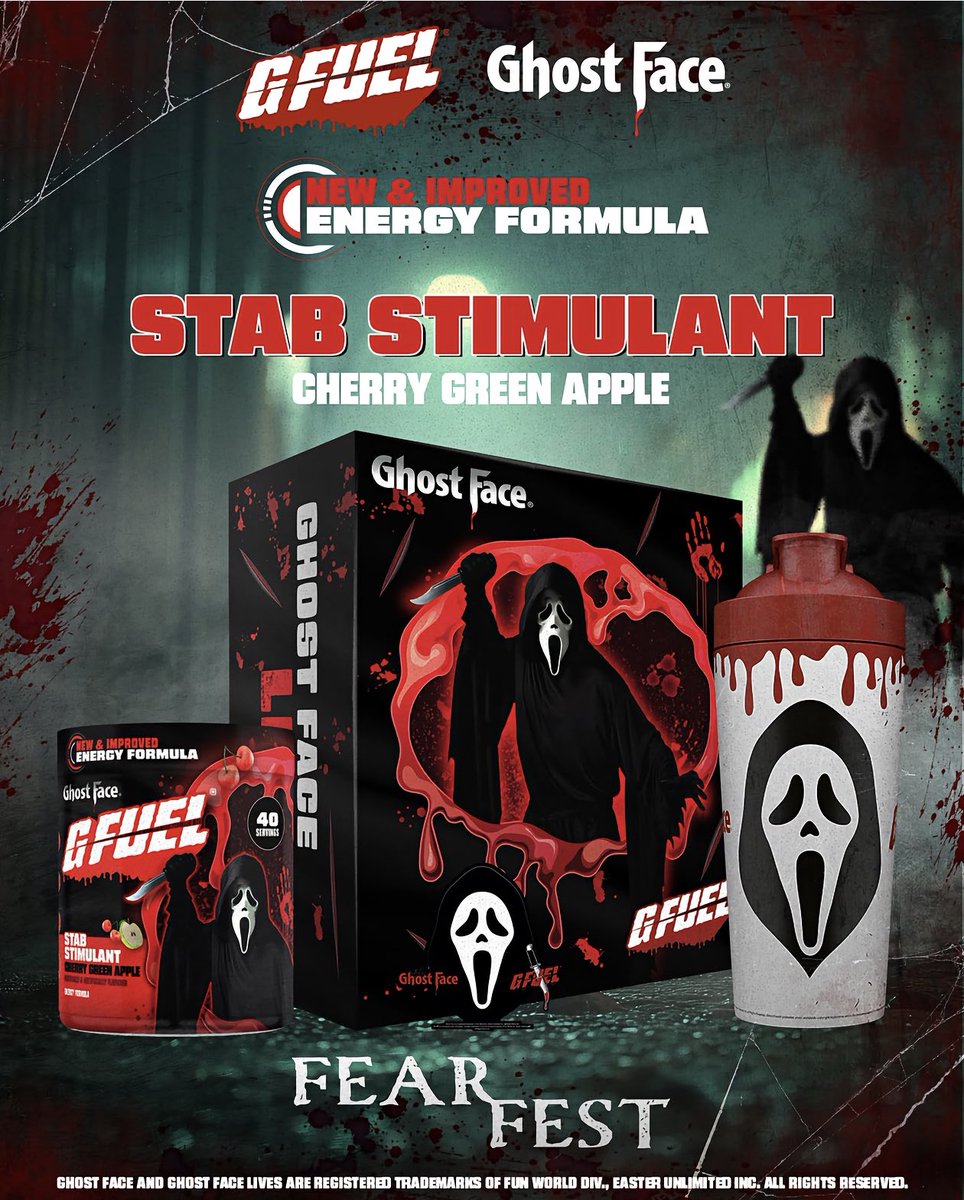 Let’s gooooo G Fuel!!! #Scream7