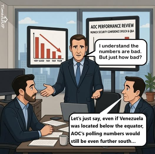 Her polling numbers are south of the equator? 😂