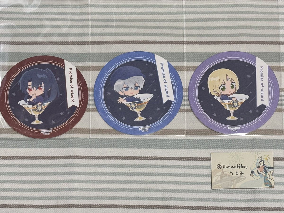liarwolfboy's tweet photo. 【交換】魔法使いの約束 HUB コラボ  特典 コースター まほやく

【譲】
オズ、アーサー、リケ

【求】
ヒースクリフ、ブラッドリー、ネロ

【！】
1：複数交換もご相談下さい。
郵送もしくは都内手渡しにて承ります。 https://t.co/Nak4AgVi0A