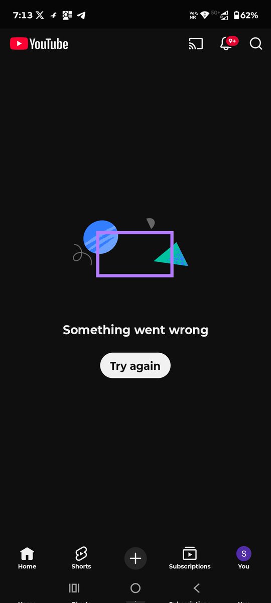 Simran1991Punia's tweet photo. @YouTube is down for me more than around 15 min and still down https://t.co/8noUJMxDOL