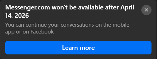ProjectVenona's tweet photo. @Meta
@facebook
You're screwing up again. Eliminating @messenger
desktop will relegate users to pecking on a tiny screen with their thumbs at 3 wpm making it virtually useless. Who stays up late at night coming up with stuff like this? #Facebook #messenger #Meta https://t.co/w7eQCHQx9m