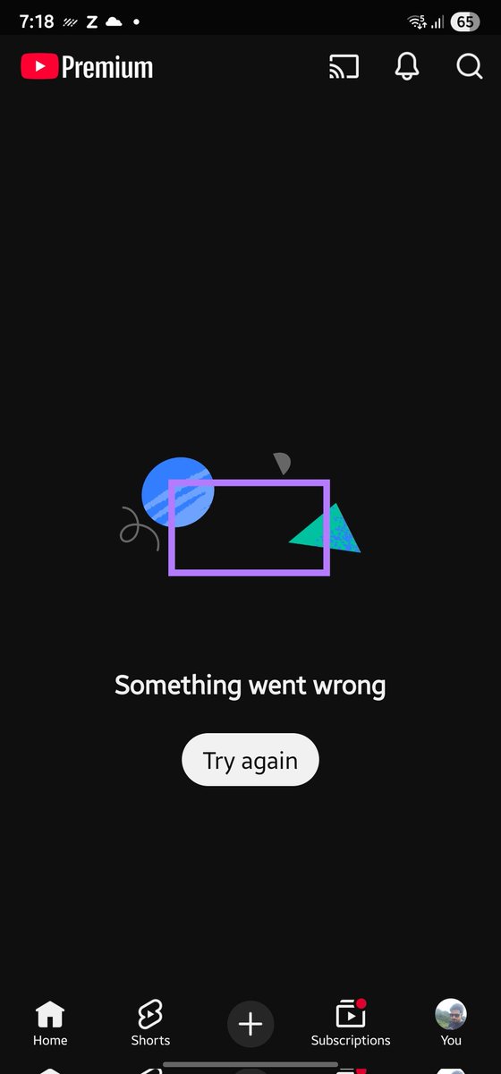 Rishraina's tweet photo. @YouTube crashed https://t.co/DtIPGhM5vL