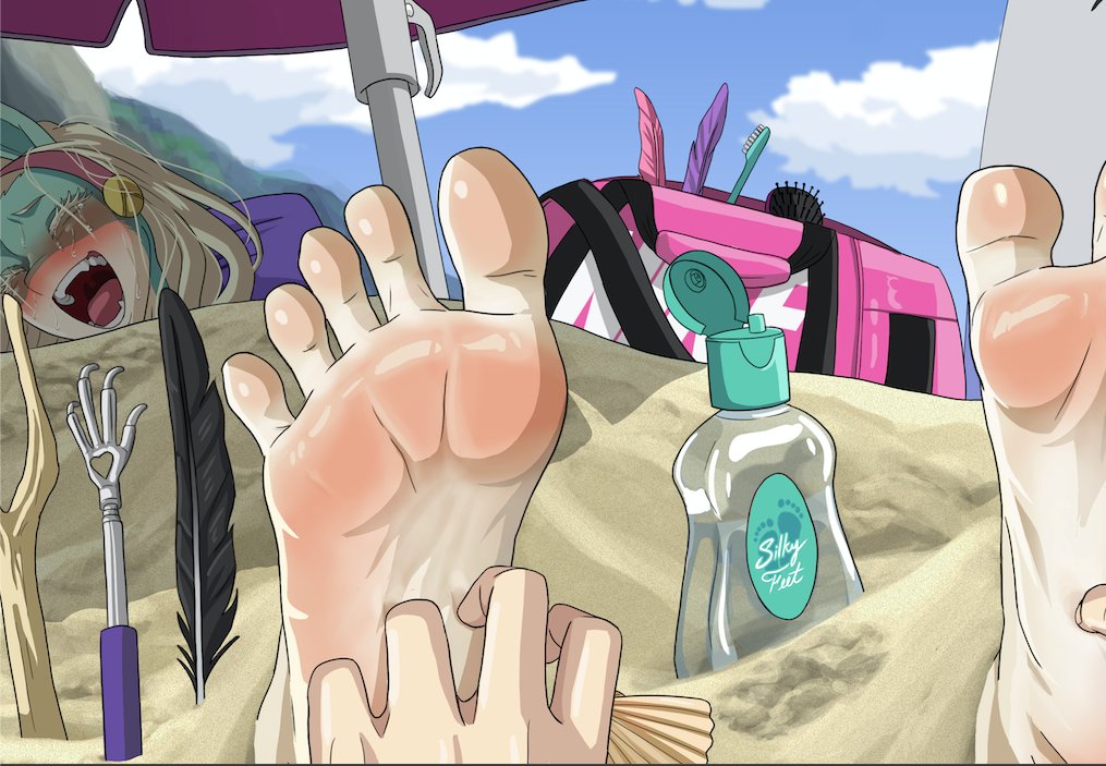 Heya there!     
Another YCH done!! 
The lovely Ordinary Woman tickled on her huge feet! 😈
Join the crew and check it out! ;D         
Thanks for your support! ;)