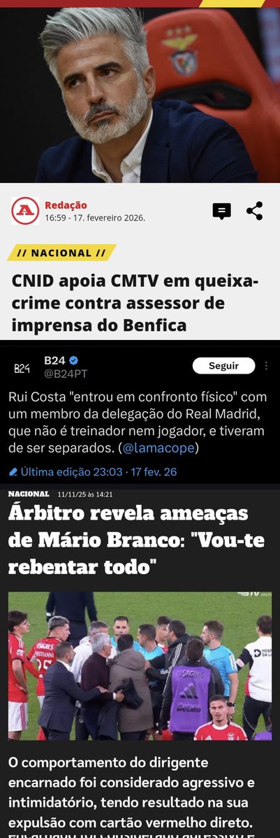 rikgomes's tweet image. He didn't play in Portugal, maybe he doesn't know.

This season alone the club members atack referee, journalists...

#Benficagate