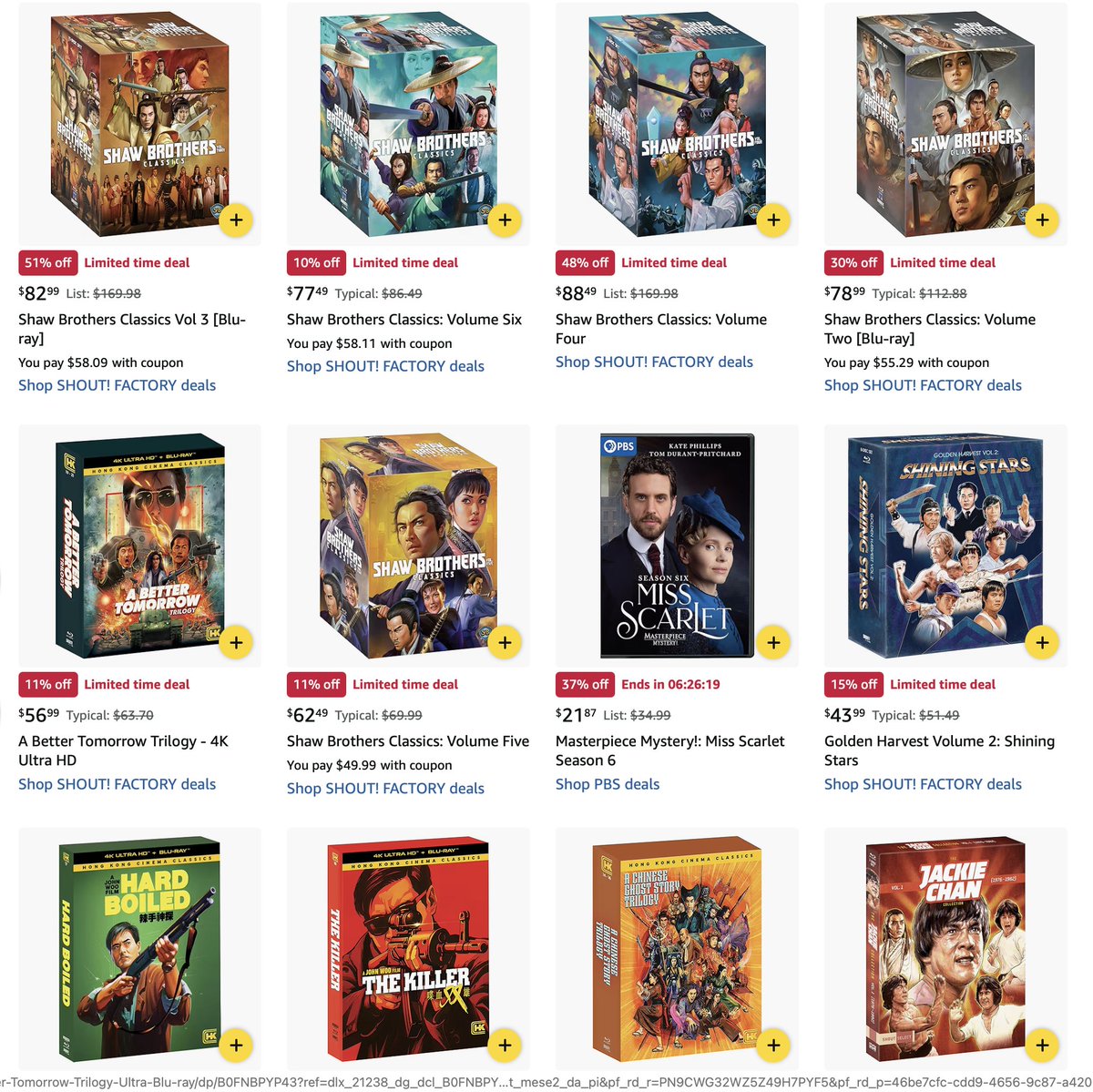 TheExtrastv's tweet image. For those who celebrate! HAPPY LUNAR NEW YEAR!
TODAY kicks off the LUNAR NEW YEAR CELEBRATION and Shout! Studios is celebrating with GREAT DISCOUNTS on a wide variety of Asian box sets. Browse the selection on Amazon: amzn.to/46Yc9Oa
#Bluray #shoutfactory