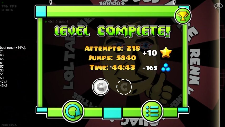 TIERRA DEL FUEGO TAMBIÉN ACARREA ARGENTINA!

El jugador apuu (agusbnvttt) se pasa Saul Goodman como su nuevo hardest, y también el de la Provincia de Tierra del Fuego, en tan solo 15k attempts, estás loco hermano, felicidades chabon!!!

(↓ vídeo en el siguiente comentario ↓)