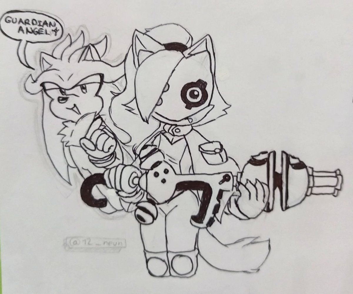 12_neun's tweet photo. Guardian Angel ✨#SilvertheHedgehog #WhisperTheWolf #fanart https://t.co/ycPyXpqUOM