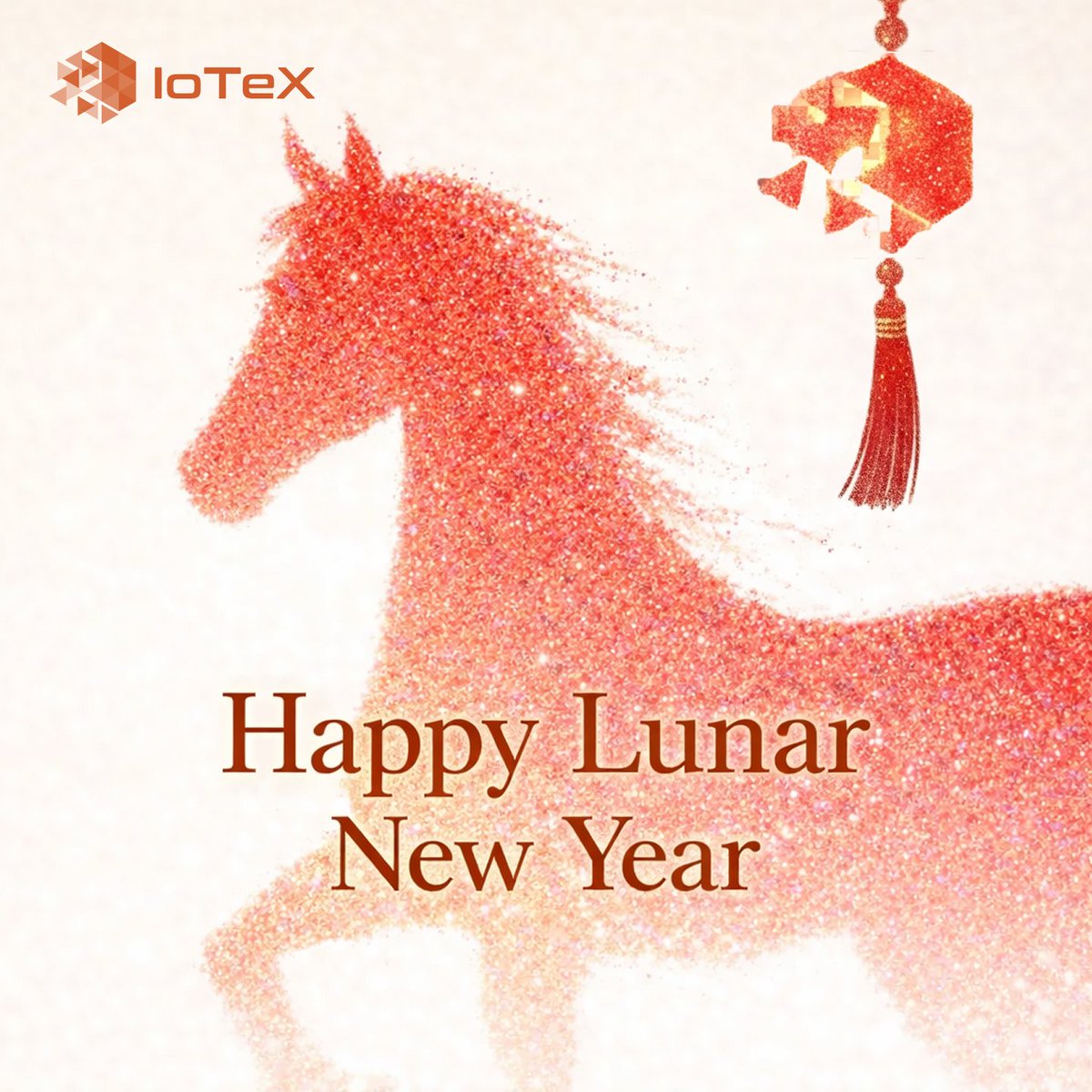 iotex_io's tweet image. 🏮 Happy Lunar New Year!

2026 is the Year of the Horse. 🐎💨

Wishing our global community a year of speed, power, and prosperity as we ride together toward a Real World AI future. 🦾🌐

#IoTeX #RWAI #LunarNewYear