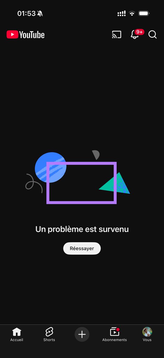 AlhassaneDia29's tweet photo. YouTube bug chez vous oubien c’est moi 🤷🏽♂️
#Toutubedown #BugYoutube https://t.co/LE37hrNrzg