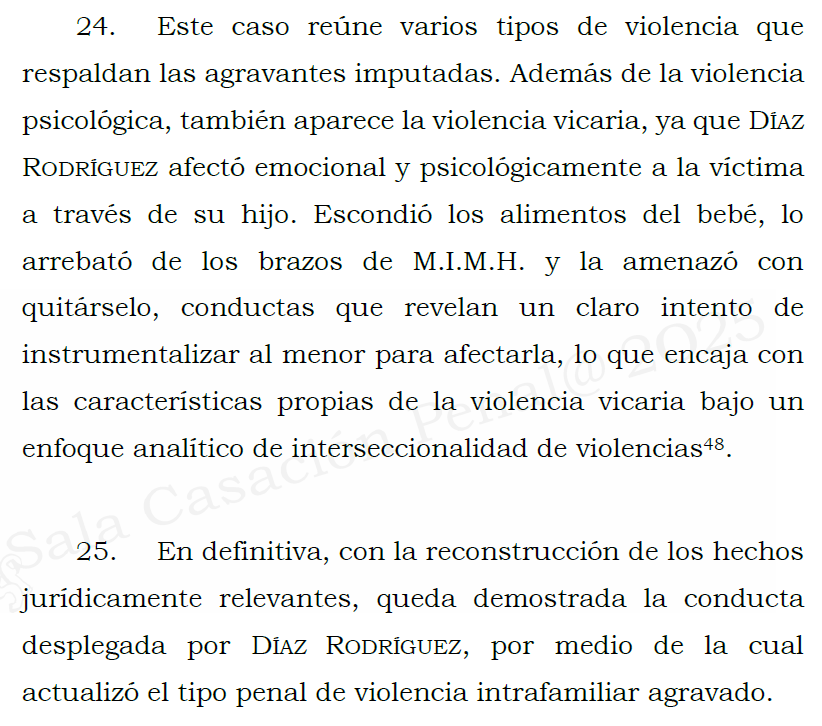 loviedoH's tweet photo. C. S. Rad. 63963/25 Otra de Violencia Intra.

Tipologías de violencias. Interseccionalidad de violencias. Principio de congruencia. Agravante por ser mujer y menor de edad.

"Este caso reúne varios tipos de violencia que respaldan las agravantes imputadas. https://t.co/54fVfmeL1C