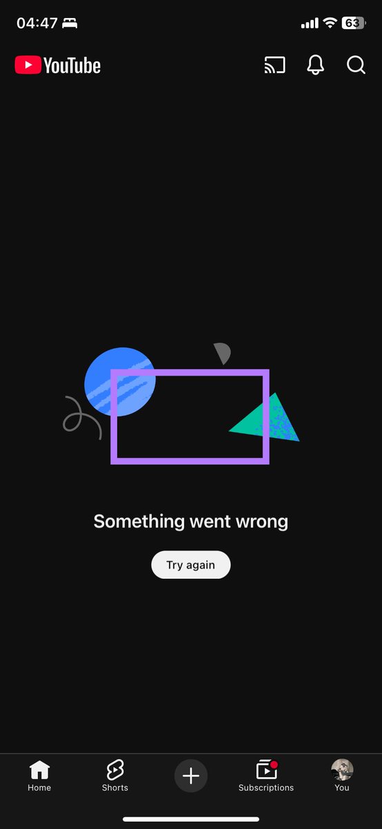 PostUrPPreY's tweet photo. @YouTube is dead. First of all I thought it just in my area but it seems like it completely dead. I still can use history page and watch recently watched videos but main page and related video doesn’t do shit. Bro I just wanna sleep listening to random stuff😭 https://t.co/rl7KaYHTaJ