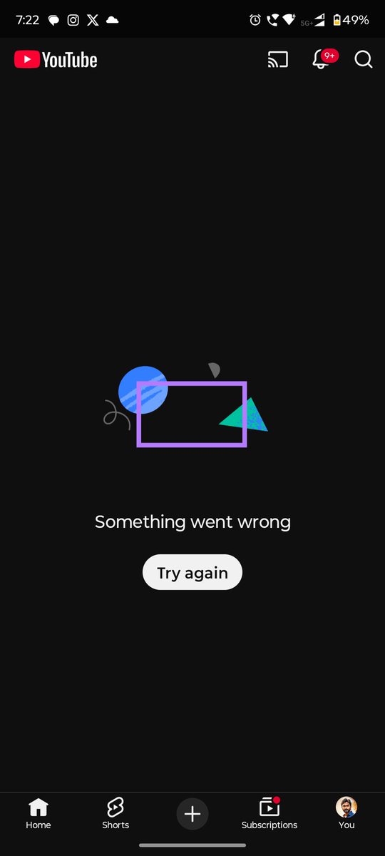 welfarecoin's tweet photo. @YouTube Is it just me, or is YouTube down for everyone right now? 🤔
Videos aren’t loading, feeds are acting weird, and the app feels completely unresponsive.
#YouTubeDOWN #YouTube #Outage #TechIssues https://t.co/AzvG87Mtbn