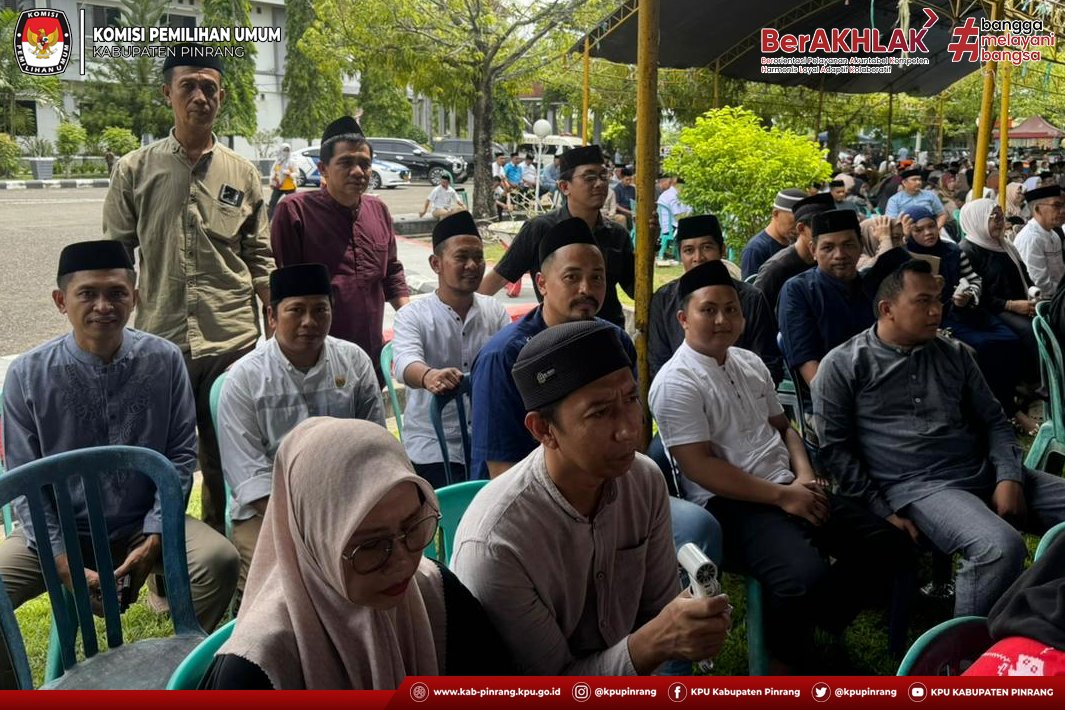 KPU Pinrang hadiri Tabligh Akbar di Kantor Bupati Pinrang bersama Ust. Das'ad Latif (18/02). Momentum ini menjadi wujud sinergi antarlembaga sekaligus penguatan nilai spiritual &amp; etika dalam bermasyarakat demi Bumi Lasinrang yang damai. 🕊️✨

#KPUMelayani #HumasKPUPinrang