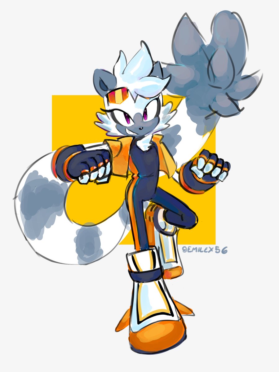 tangle in her riders outfit!!!!! #tanglethelemur #sonicidw #fanart