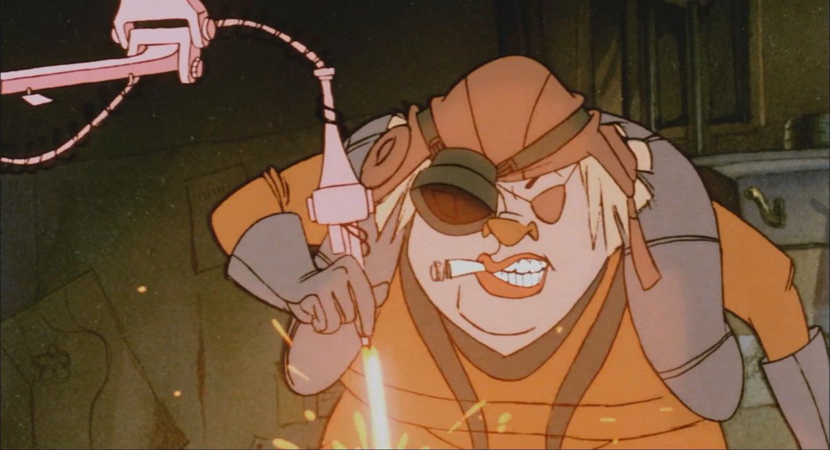 RenzoAdler's tweet photo. One of Catherine O'Hara's earliest voice acting roles, Aunt Edith in Rock &amp; Rule. We think of Catherine a lot for her motherly roles, I like that she was also able to play a butch, cycloptic, furry tattoo artist. https://t.co/jh3e2iKbfL