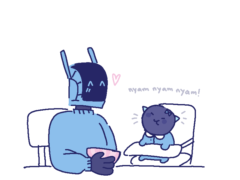 Hi dadlaser

I think its cute when kittens make funny noises while they eat