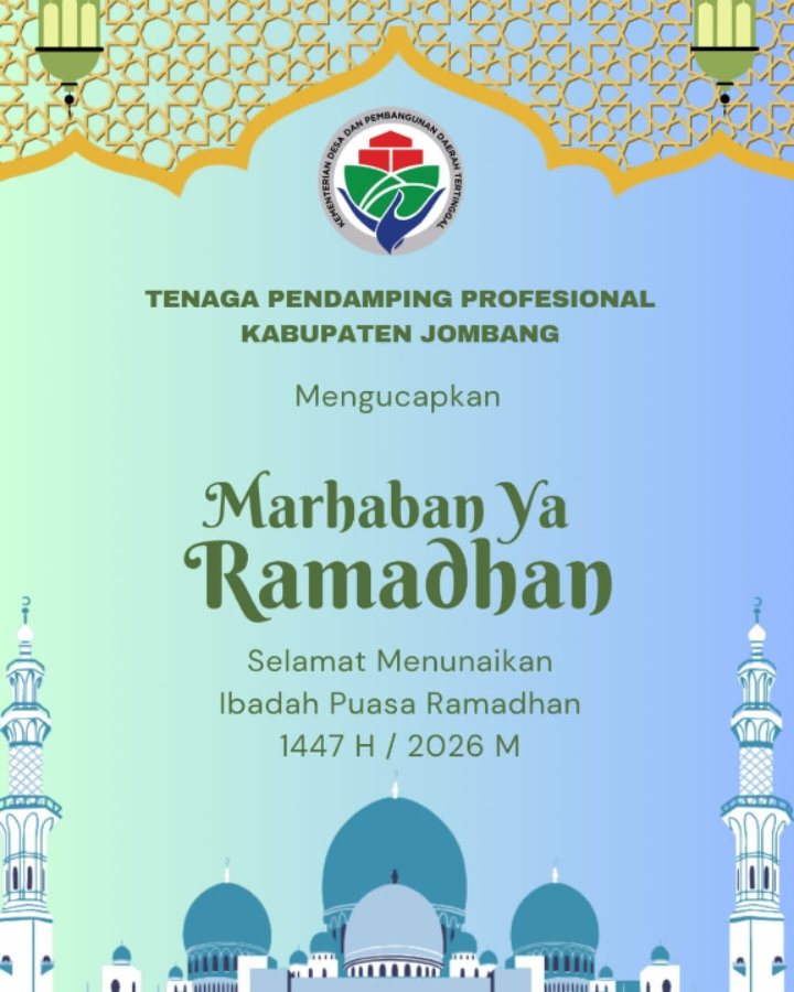 Marhaban ya Ramadhan, bulan penuh ampunan telah tiba. Semoga kita semua mendapatkan keberkahan dari Allah SWT, Selamat Menunaikan Ibadah Puasa 1447 H.

<a href="/YandriSusanto/">Yandri Susanto</a>
@SekretarisKabinetRI

#KemendesPDT
#BpsdmKemendesaPDT
#BangunDesaBangunIndonesia
#TPPKemendesaDampingiDesa