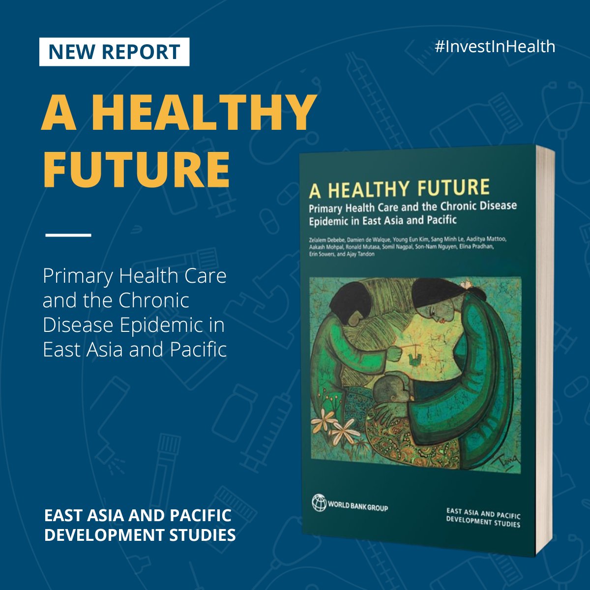 Access to better, more affordable #PrimaryHealthCare can help #EastAsiaPacific countries manage chronic diseases in later years, support #job creation &amp; promote inclusive + resilient growth.

Read our new report A Healthy Future: wrld.bg/k48w50YgSHc #HealthWorks <a href="/WBG_Health/">World Bank Health</a>