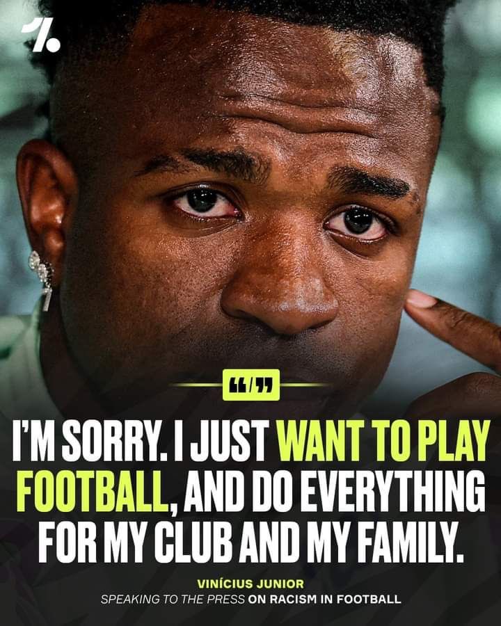 Is it a crime to play football and help your club family? 

No Room for Racism••••••• 🙅🏻