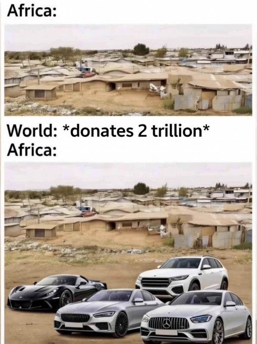 Your tax dollars at work in foreign aid.