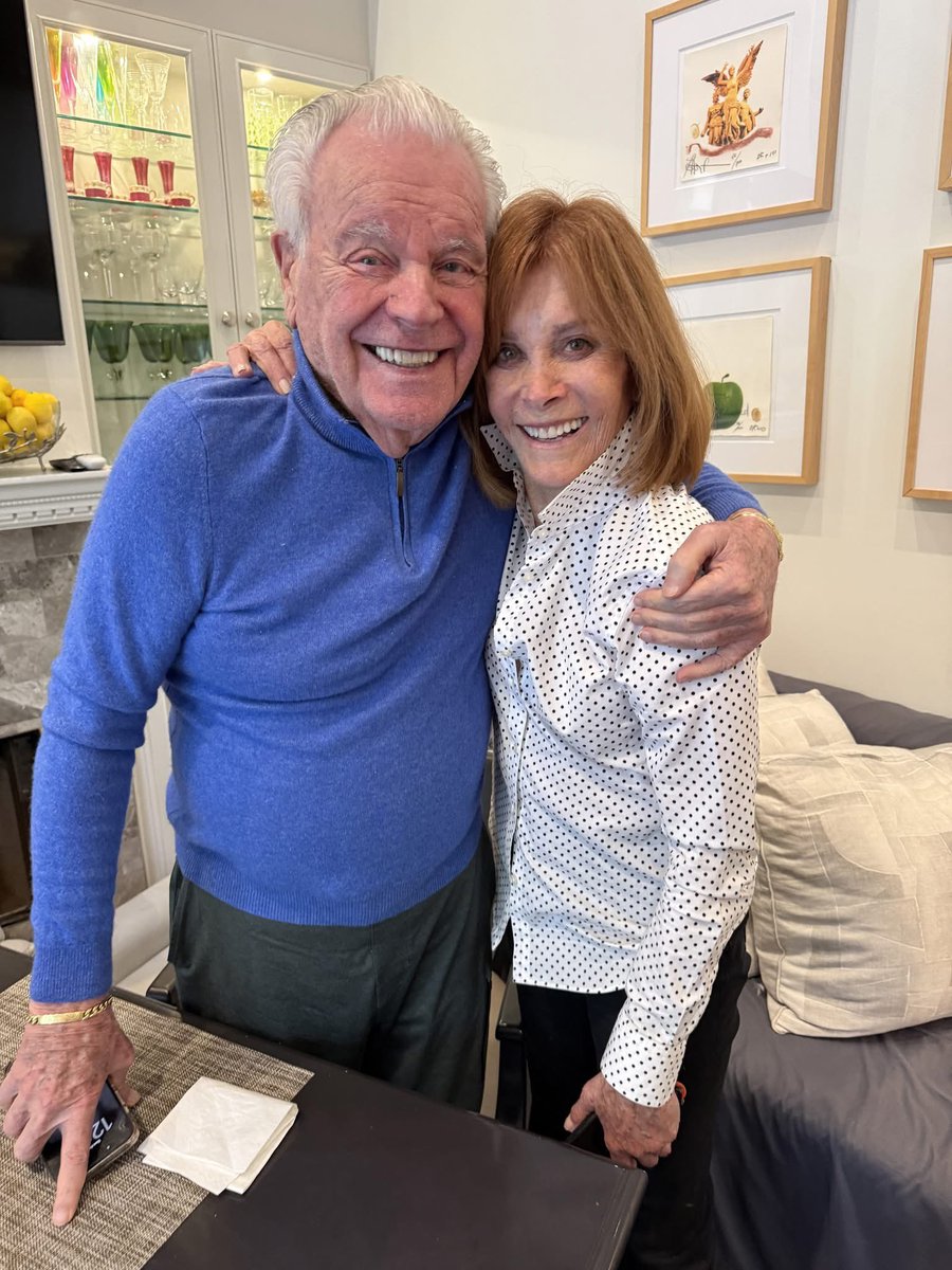 DADiClementi's tweet photo. Stefanie Powers posted this recent photo with Robert Wagner in celebration of his 96th birthday. https://t.co/ZsI1vFSyEP