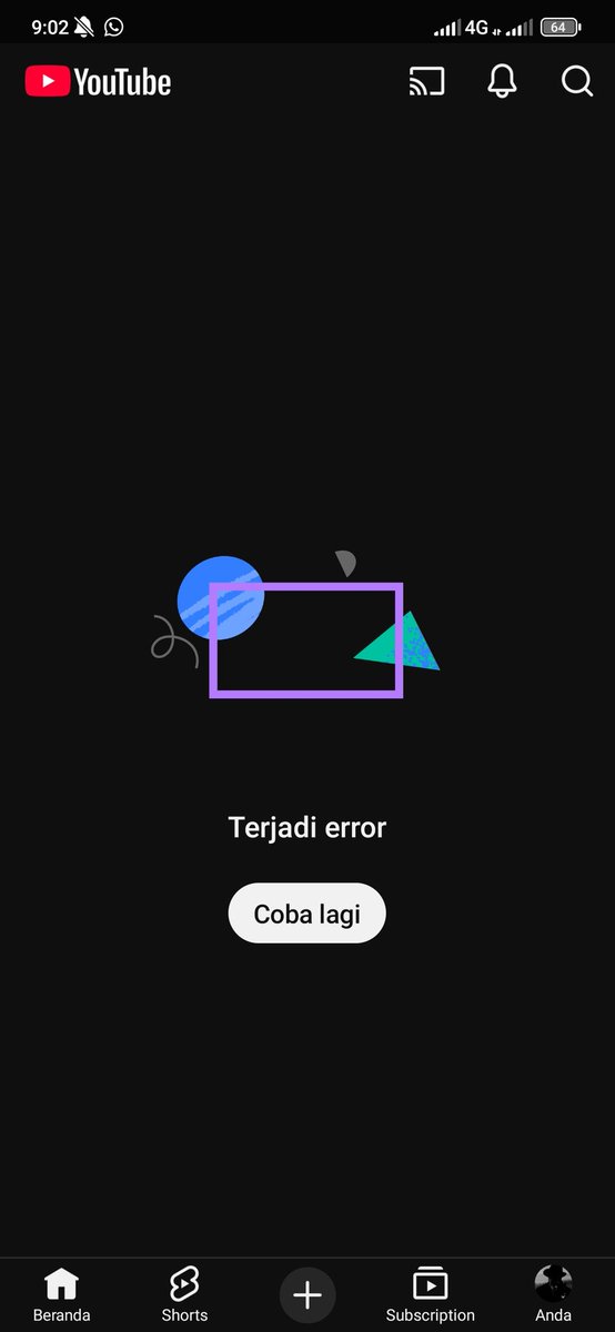 iamwidadi's tweet photo. #YouTubeDOWN https://t.co/O4SKPACuq5