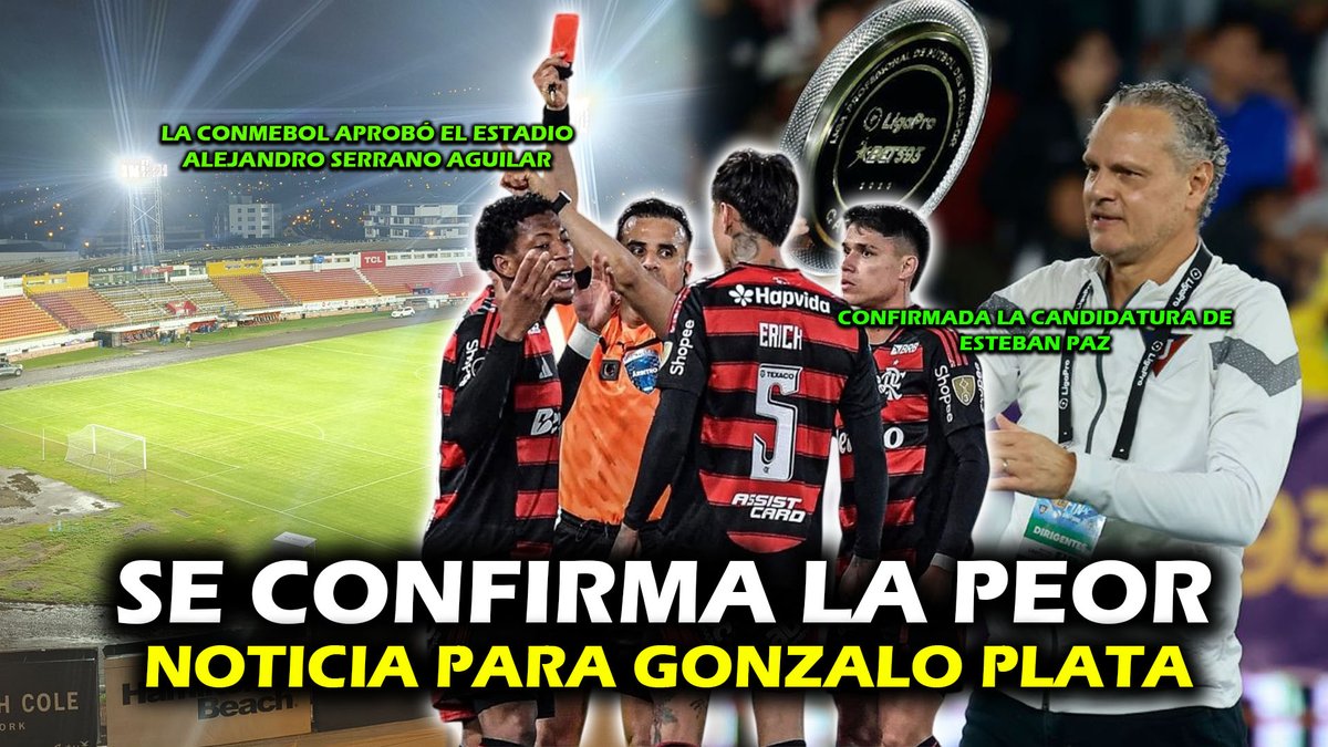 ¡SE CONFIRMA LA PEOR NOTICIA PARA GONZALO PLATA!

MIRA EL NUEVO VIDEO AQUÍ: youtube.com/watch?v=4mJkoj…