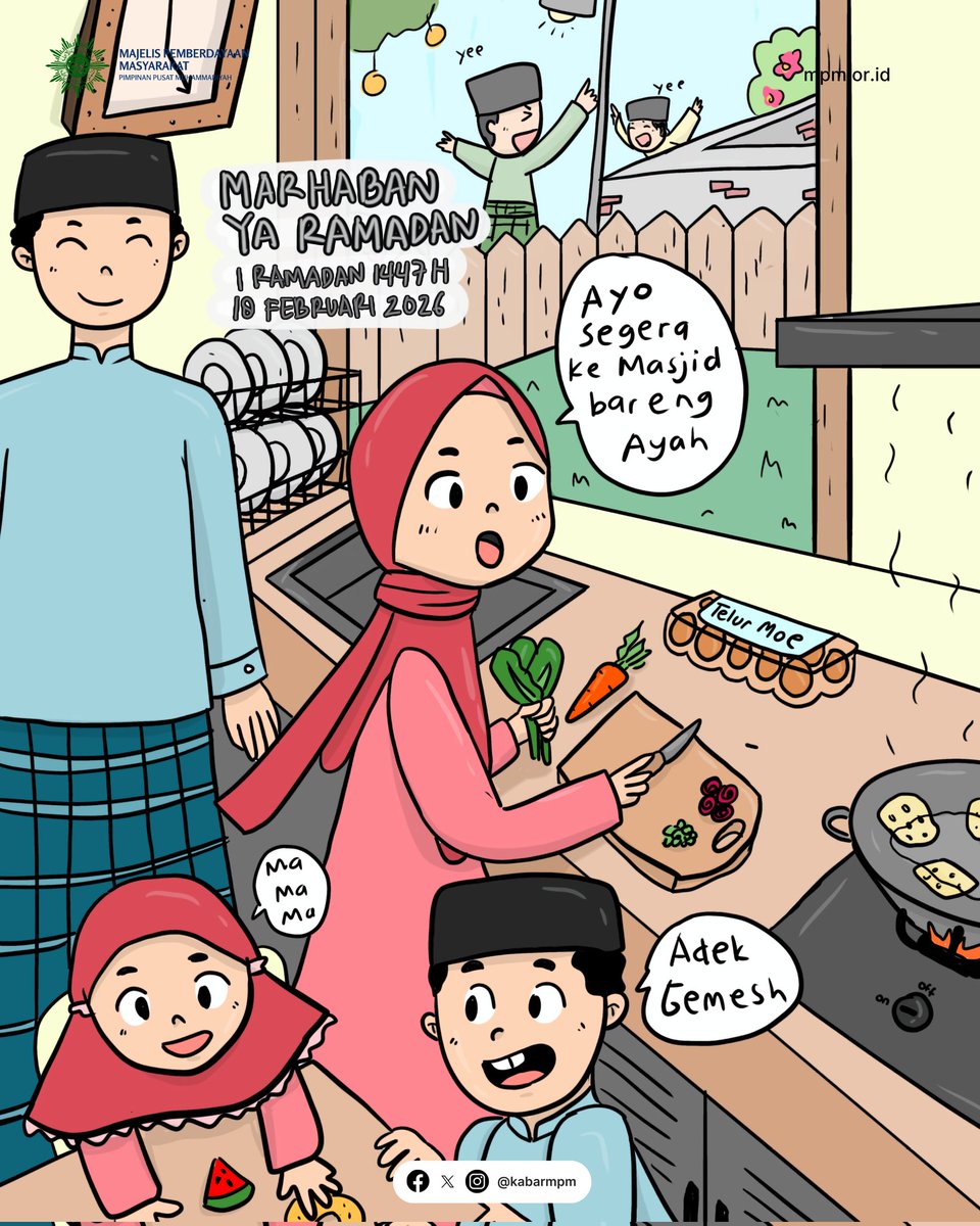 kabarmpm's tweet photo. Halo SobatMPM 🙌

Nggak kerasa ya, sudah Ramadan lagi. Waktunya kita recharge iman, bukan cuma isi toples kue ajaa.

#KabarMPM #Muhammadiyah #Ramadan1447H https://t.co/x1hK7l1e7X