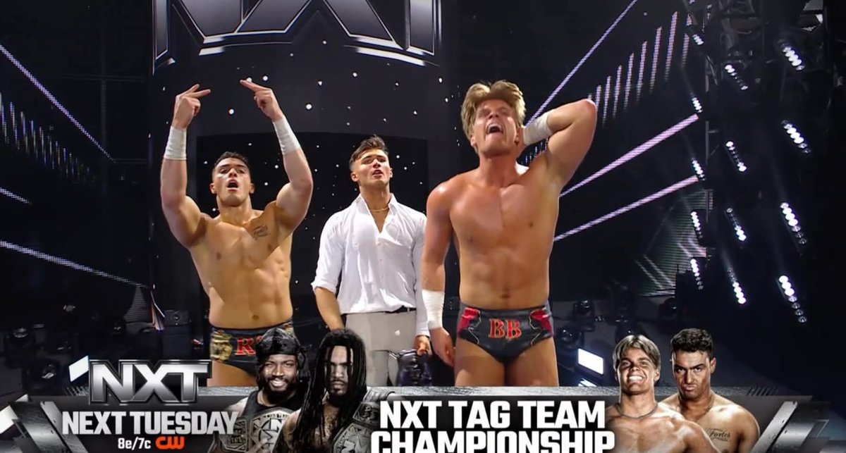 The Vanity Project beat Out The Mud, The Culling, Hank Walker, &amp; Tank Ledger in a Fatal 4 Way Match to become the new #1 Contenders for the NXT Tag Team Titles  #WWENXT
