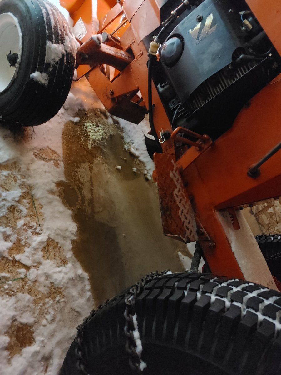 Good news: the snowblower started. 

Bad news: the tractor ruptured the oil line and i don't have a replacement hose on hand.

Fuck. My. Life.