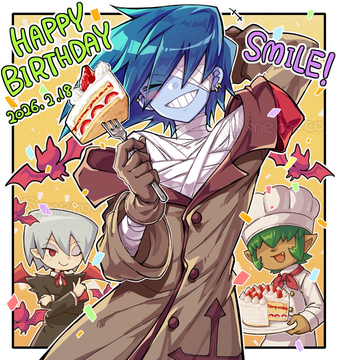 お誕生日おめでとう～！😁

#Deuil_スマイル誕2026
#popn_art