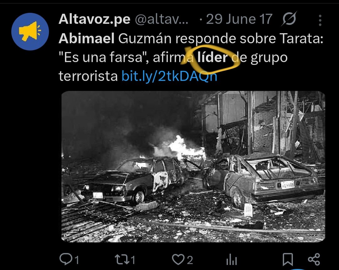 "Que barbaridad como le dijo líder al líder de sendero", dicen los cojudos herederos de Mijail Garrido y Adriana Tudela