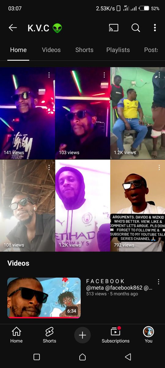 My YouTube Channel Is Name <a href="/callmekvc/">K.V.C 👽</a> Pls Kindly Watch My Videos &amp; Shorts 

Click YouTube Link On My Bio 🤗💐❤️